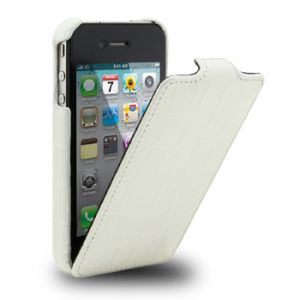  Melkco Leather Case Jacka Crocodile White for iPhone 4/4S (APIPO4LCJT1WECR)